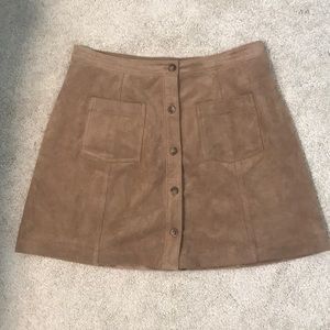 A&F Suede Skirt - Size Medium